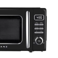 Galanz Retro 0.7-cu Ft 700-Watt Countertop Microwave - Black