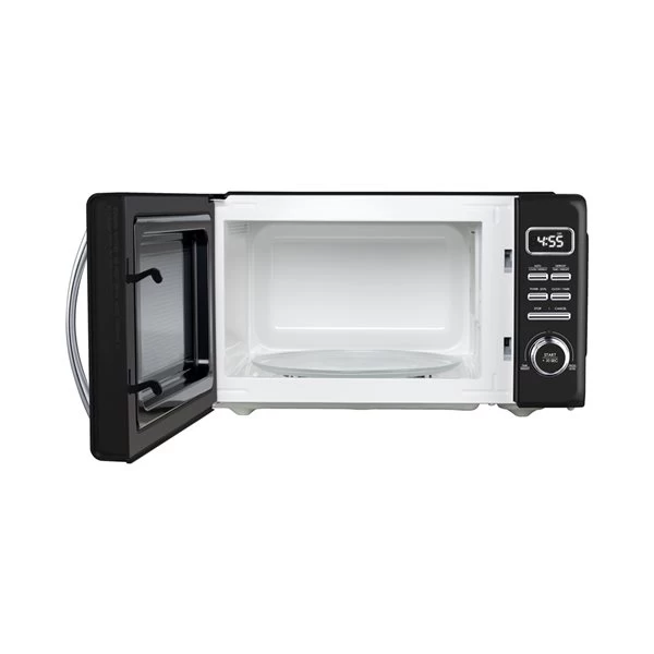 Galanz Retro 0.7-cu Ft 700-Watt Countertop Microwave - Black 5 Galanz Retro 0.7-cu Ft 700-Watt Countertop Microwave - Black - Image 3