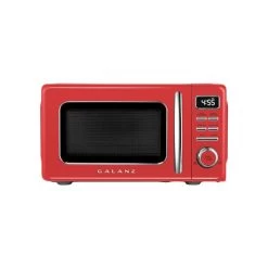 Galanz Retro 0.7-cu Ft 700-Watt Countertop Microwave - Red