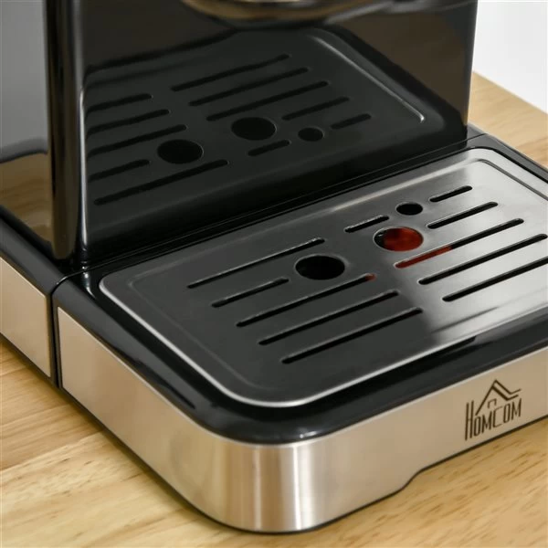 HomCom Stainless Steel Semi-Automatic Espresso Machine 4 HomCom Stainless Steel Semi-Automatic Espresso Machine - Image 2