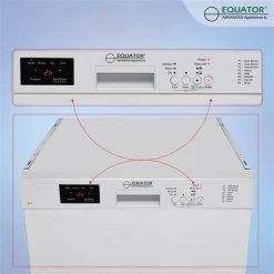 Equator Advanced Appliances 51 DB Fully Visible (Front) 24-in White Built-in Dishwasher - Energy Star Certified -Home Appliance Store 331024804 AlternateImage4 l