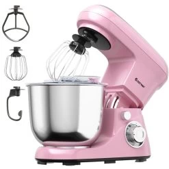 Costway 5-L 6-Speed Pink Commercial/Residential Stand Mixer