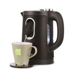 Salton Black 1.5-L Cordless Manual Electric Kettle