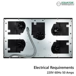 Equator Advanced Appliances BIC 365 36-in 5 Elements Black Induction Cooktop Downdraft Exhaust