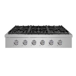 NXR 36-in 6 Burners Stainless Steel Gas Cooktop