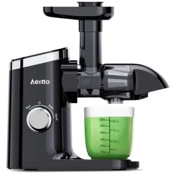 Aeitto Masticating Juicer With Two Speed Modes - Black -Home Appliance Store 331062384 AlternateImage1 l