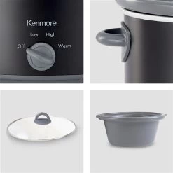 Kenmore 4.7-L Black Slow Cooker -Home Appliance Store 331064046 AlternateImage3 l