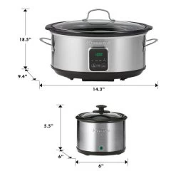 Kenmore 6.6-L Black And Silver Slow Cooker And Sauce Warmer -Home Appliance Store 331064050 AlternateImage6 l