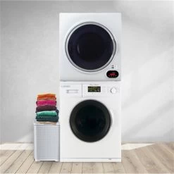 Equator Advanced Appliances Electric Stacked Laundry Center With 3.5-cu Ft Washer (EW 824N) And 3.5-cu Ft Dryer (ED 852) -Home Appliance Store 331064698 AlternateImage3 l