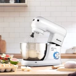 Costway 3.8 L 8-Speed White Stand Mixer -Home Appliance Store 331065357 AlternateImage2 l