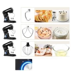 Costway 3.8 L 8-Speed Black Stand Mixer -Home Appliance Store 331065358 AlternateImage2 l