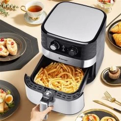 Costway 4.7 L Black Stainless Steel Air Fryer -Home Appliance Store 331065368 AlternateImage2 l
