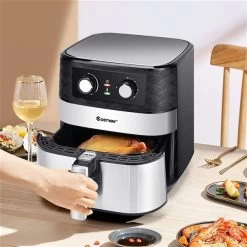 Costway 4.7 L Black Stainless Steel Air Fryer -Home Appliance Store 331065368 AlternateImage3 l