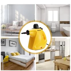 Costway 1-Speed 1050 W Multipurpose Steam Cleaner In Yellow