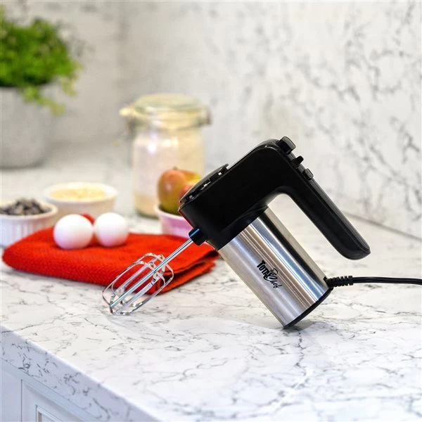 Total Chef 6-Speed Hand Mixer 250 Watts With Turbo Boost - Black Silver 7 Total Chef 6-Speed Hand Mixer 250 Watts With Turbo Boost - Black Silver - Image 5