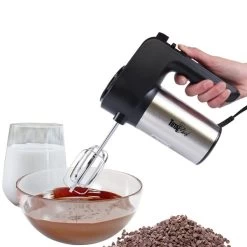 Total Chef 6-Speed Hand Mixer 250 Watts With Turbo Boost - Black Silver 9 Total Chef 6-Speed Hand Mixer 250 Watts With Turbo Boost - Black Silver -Home Appliance Store 332002956 AlternateImage3 l