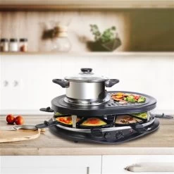 Total Chef 8-Person Raclette And Fondue Set With Granite Grill Stone -Home Appliance Store 332002958 AlternateImage1 l