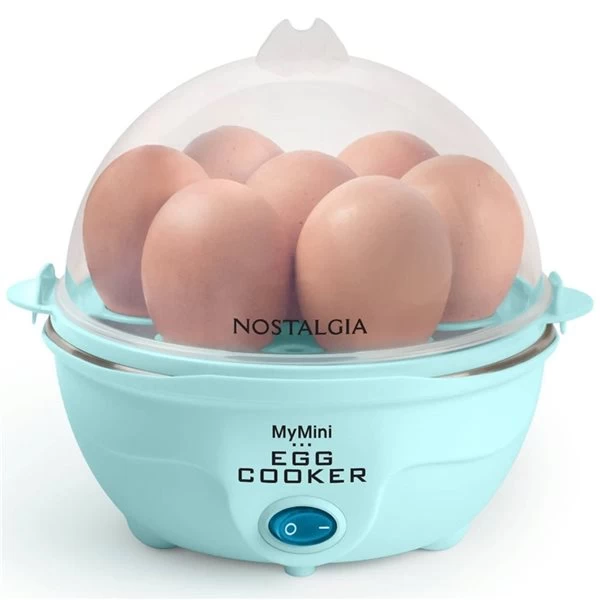 Nostalgia MyMini™ Electric Egg Cooker 7-Egg Capacity - Aqua 3 Nostalgia MyMini™ Electric Egg Cooker 7-Egg Capacity - Aqua