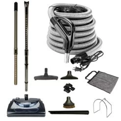 VPC Central Vacuum Electric Power Nozzle Accessory Kit | Deluxe Tool Set (30-ft)