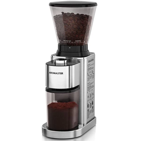 Aromaster 3.9-oz Stainless Steel Burr Coffee Grinder 3 Aromaster 3.9-oz Stainless Steel Burr Coffee Grinder