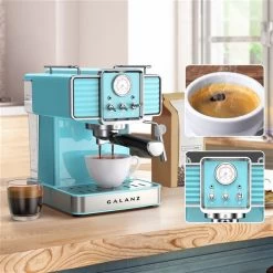 Galanz Retro Blue Espresso Machine -Home Appliance Store 332008914 AlternateImage1 l