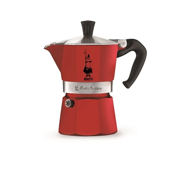 Bialetti BI Moka Express 6 Cup Red 3 Bialetti BI Moka Express 6 Cup Red